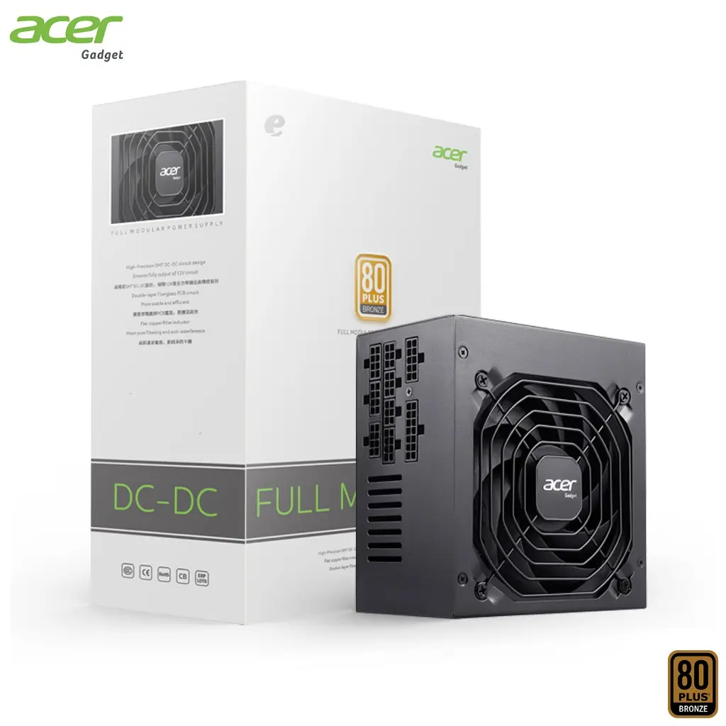 PSU ACER AC750 80+ BRONZE FULL MODULAR PCIE-5 BLACK